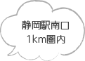 静岡駅南口1km圏内